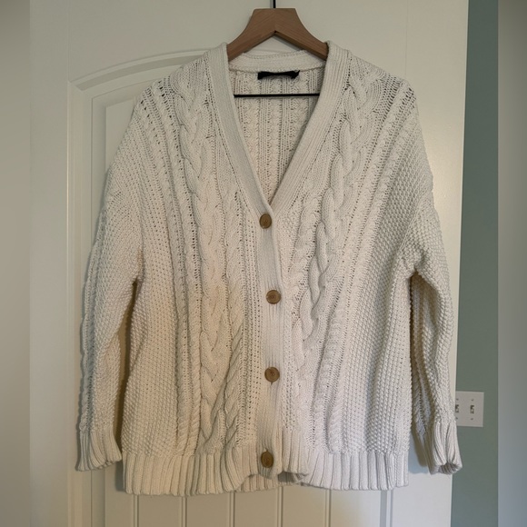 Jenni Kayne Cotton Cable Cardigan - Picture 6 of 7